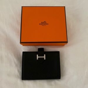 Hermes Chevre Mysore Bearn Card Holder